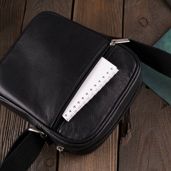 SKÓRZANA TOREBKA MĘSKA NA RAMIĘ PAOLO PERUZZI T-75-BL