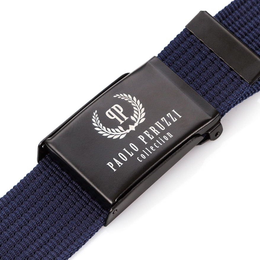 GRANATOWY PASEK PARCIANY PAOLO PERUZZI PW-09-105 CM