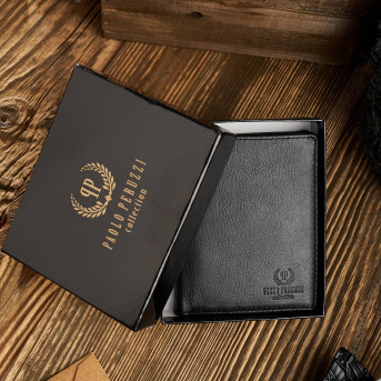 SKÓRZANY PORTFEL MĘSKI RFID PAOLO PERUZZI IN-29-BL