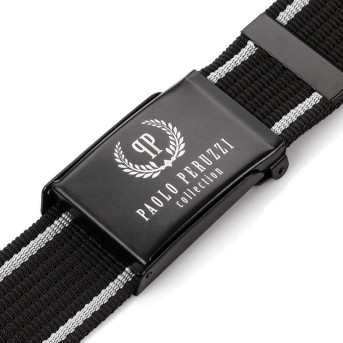 CZARNY PASEK MĘSKI PAOLO PERUZZI PW-10-105 CM