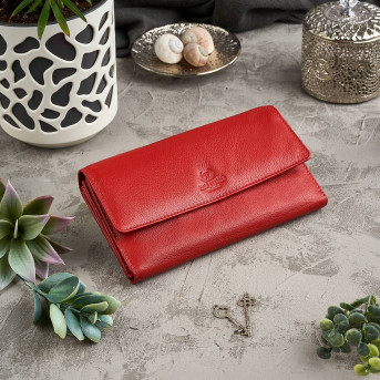 KLASYCZNY SKÓRZANY PORTFEL DAMSKI PAOLO PERUZZI IN-36-RD