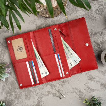 KLASYCZNY SKÓRZANY PORTFEL DAMSKI PAOLO PERUZZI IN-36-RD