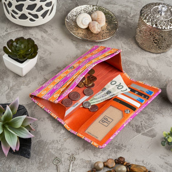 KOLOROWY PORTFEL DAMSKI SKÓRZANY PAOLO PERUZZI IN-37-OR