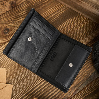 DUŻY SKÓRZANY PORTFEL MĘSKI RFID PAOLO PERUZZI IN-33-BL