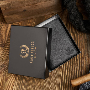 DUŻY SKÓRZANY PORTFEL MĘSKI RFID PAOLO PERUZZI IN-33-BL