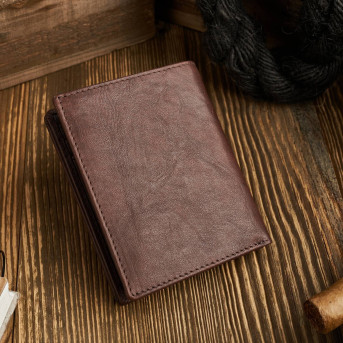 PORTFEL MĘSKI SKÓRA NATURALNA RFID PAOLO PERUZZI IN-33-BR