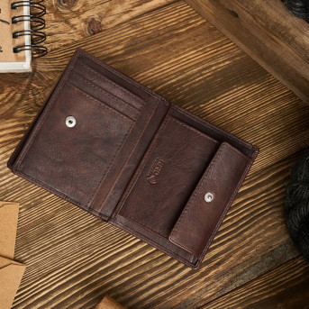 PORTFEL MĘSKI SKÓRA NATURALNA RFID PAOLO PERUZZI IN-33-BR