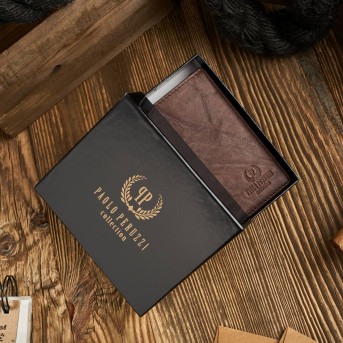 PORTFEL MĘSKI SKÓRA NATURALNA RFID PAOLO PERUZZI IN-33-BR