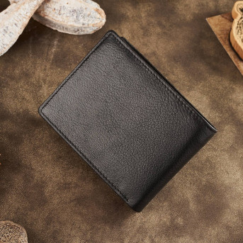 KLASYCZNY SKÓRZANY PORTFEL MĘSKI PAOLO PERUZZI T-76-BL