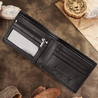 KLASYCZNY SKÓRZANY PORTFEL MĘSKI PAOLO PERUZZI T-76-BL