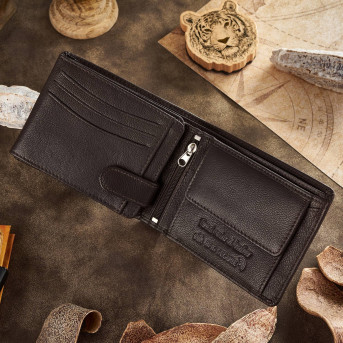 SKÓRZANY PORTFEL MĘSKI RFID PAOLO PERUZZI  T-79-BR