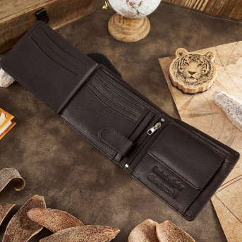 SKÓRZANY PORTFEL MĘSKI RFID PAOLO PERUZZI  T-79-BR