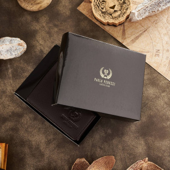 SKÓRZANY PORTFEL MĘSKI RFID PAOLO PERUZZI  T-79-BR