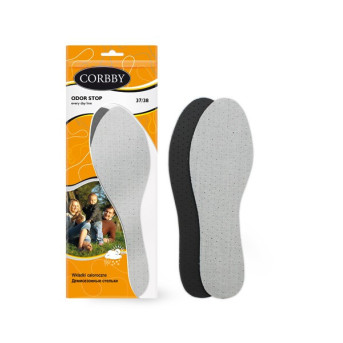 CAŁOROCZNE WKŁADKI DO BUTÓW CORBBY ODOR STOP WĘGIEL AKTYWNY R. 35/36
