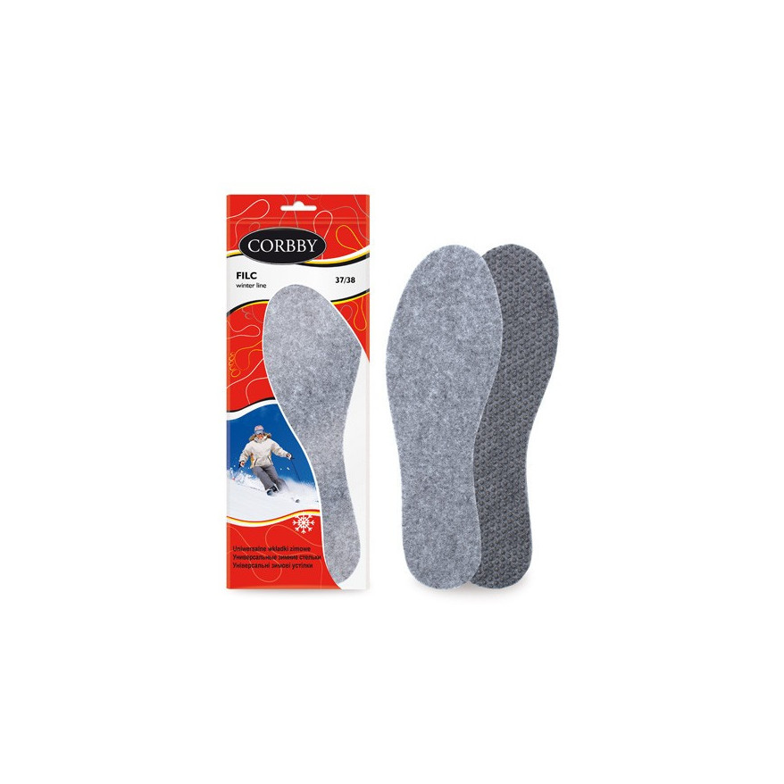 FILCOWE WKŁADKI OCIEPLAJĄCE  DO BUTÓW CORBBY R. 35/36