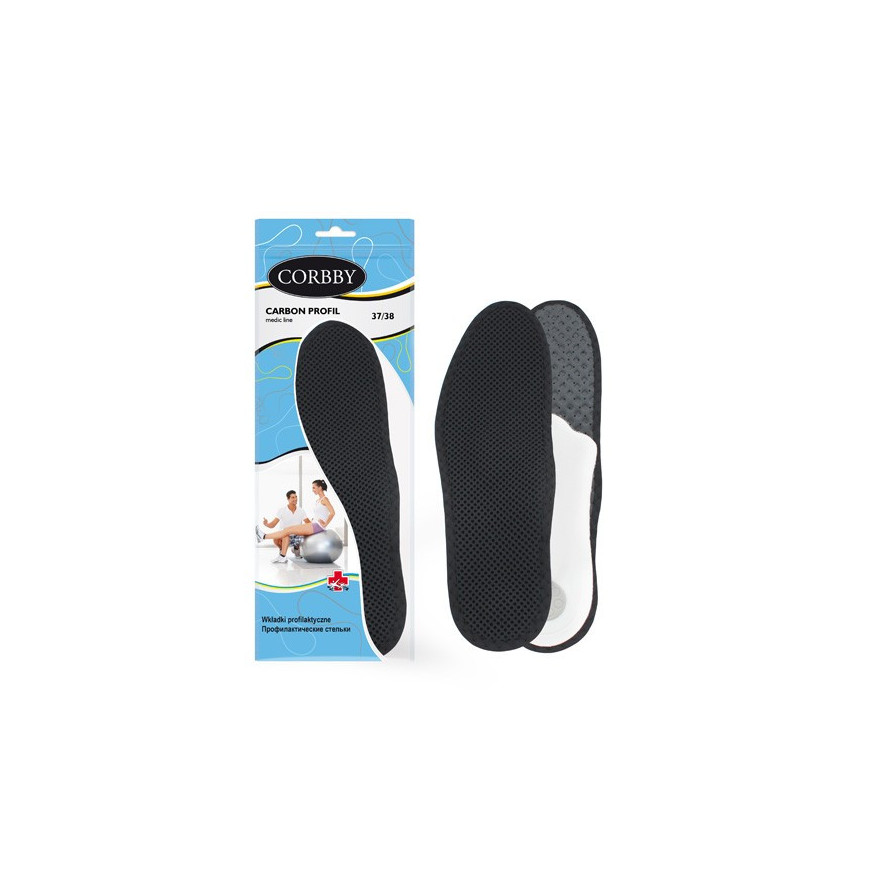 WKŁADKI DO BUTÓW DYSTANSUJĄCE I AMORTYZUJĄCE CORBBY R.36