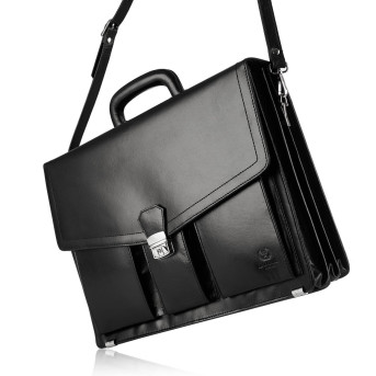 SKÓRZANA TECZKA MĘSKA PAOLO PERUZZI T-80-BL