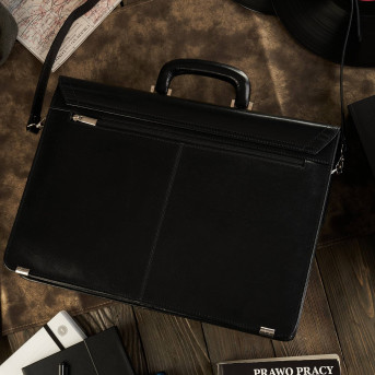 SKÓRZANA TECZKA MĘSKA PAOLO PERUZZI T-80-BL