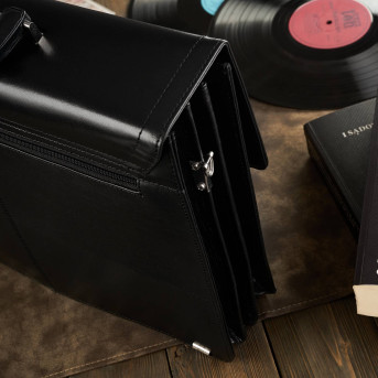 SKÓRZANA TECZKA MĘSKA PAOLO PERUZZI T-80-BL