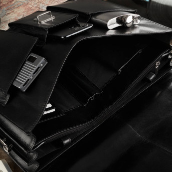 SKÓRZANA TECZKA MĘSKA PAOLO PERUZZI T-80-BL