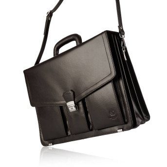 TECZKA MĘSKA ZE SKÓRY NATURALNEJ PAOLO PERUZZI  T-80-BR