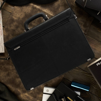 TECZKA MĘSKA ZE SKÓRY NATURALNEJ VINTAGE PAOLO PERUZZI T-80-HBL