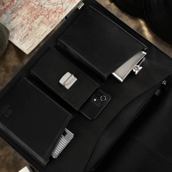 TECZKA MĘSKA ZE SKÓRY NATURALNEJ VINTAGE PAOLO PERUZZI T-80-HBL