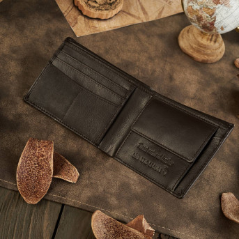 SKÓRZANY PORTFEL MĘSKI RFID PAOLO PERUZZI  T-78-BR