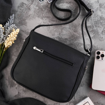 SKÓRZANA TOREBKA DAMSKA NA RAMIĘ PAOLO PERUZZI Z-52-BL