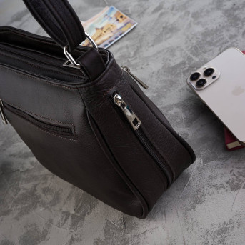 SKÓRZANA LISTONOSZKA DAMSKA NA RAMIĘ PAOLO PERUZZI Z-52-BR