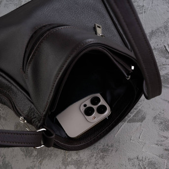 SKÓRZANA LISTONOSZKA DAMSKA NA RAMIĘ PAOLO PERUZZI Z-52-BR