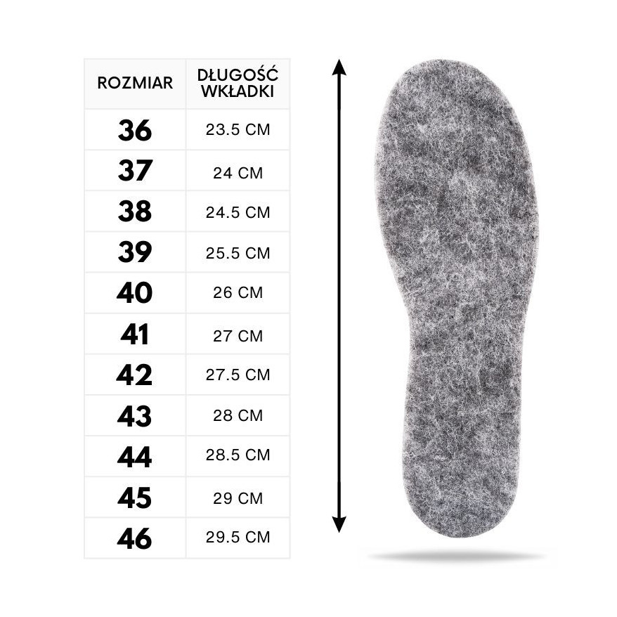 R. 41 - Wkładki filcowe Felt Basic 6mm Paolo Peruzzi 01W41