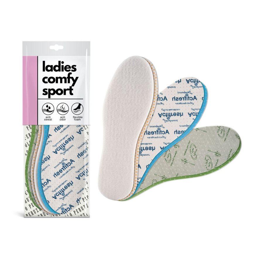 R. 37 – ZESTAW WKŁADEK DAMSKICH LADIES COMFY SPORT 10W37 PAOLO PERUZZI