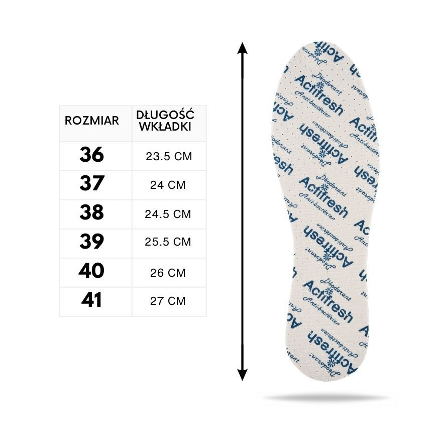 R. 41 – ZESTAW WKŁADEK DAMSKICH LADIES COMFY SPORT 10W41 PAOLO PERUZZI