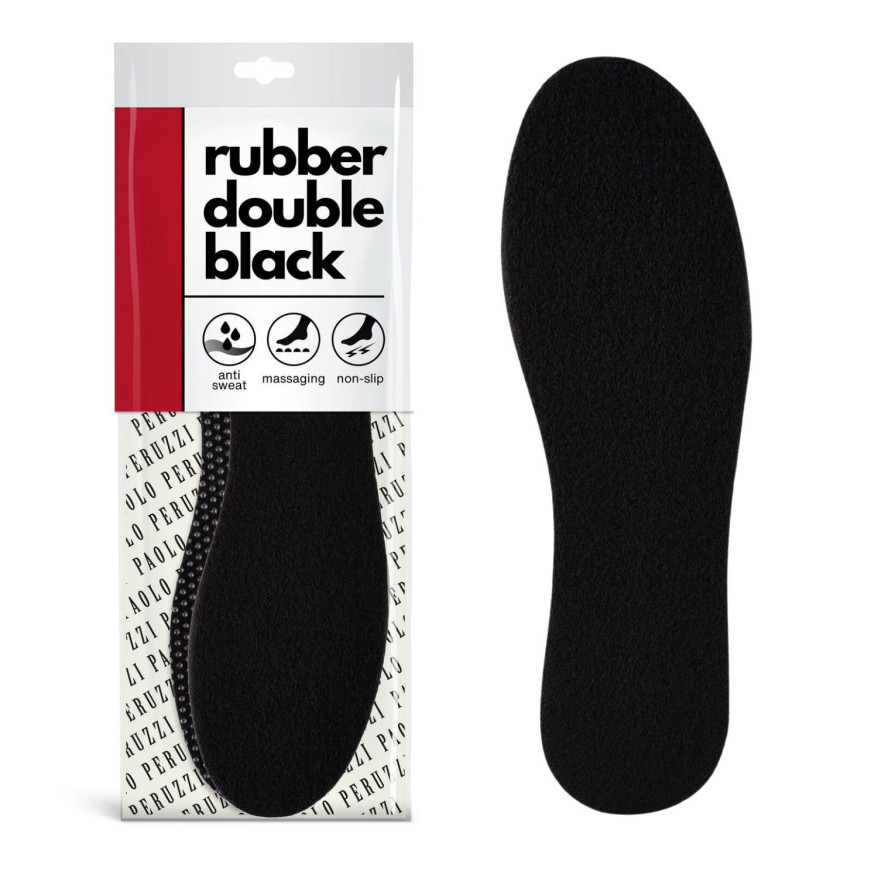 R. 37 - WKŁADKI PODGUMOWANE RUBBER DOUBLE BLACK PAOLO PERUZZI