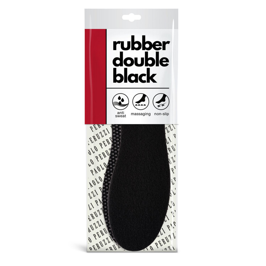 R. 38 - WKŁADKI PODGUMOWANE RUBBER DOUBLE BLACK PAOLO PERUZZI