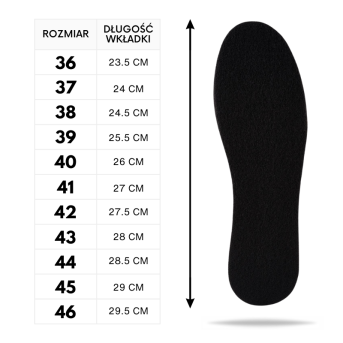 R. 44 - WKŁADKI PODGUMOWANE RUBBER DOUBLE BLACK PAOLO PERUZZI