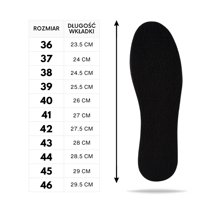 R. 44 - WKŁADKI PODGUMOWANE RUBBER DOUBLE BLACK PAOLO PERUZZI