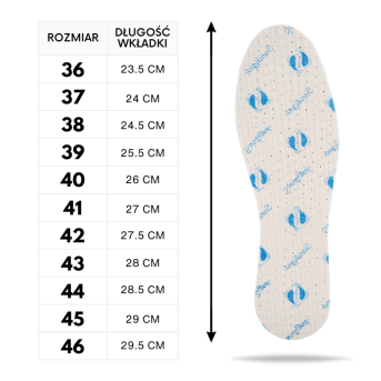 R. 42 – Wkładki do butów odświeżające super fresh breath Paolo Peruzzi 08W42