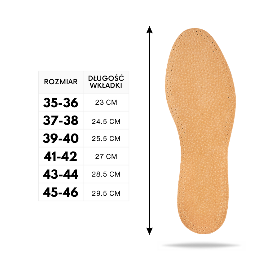 R. 43/44 WKŁADKI SKÓRZANE COMFY LEATHER DELUXE PAOLO PERUZZI 04W4344