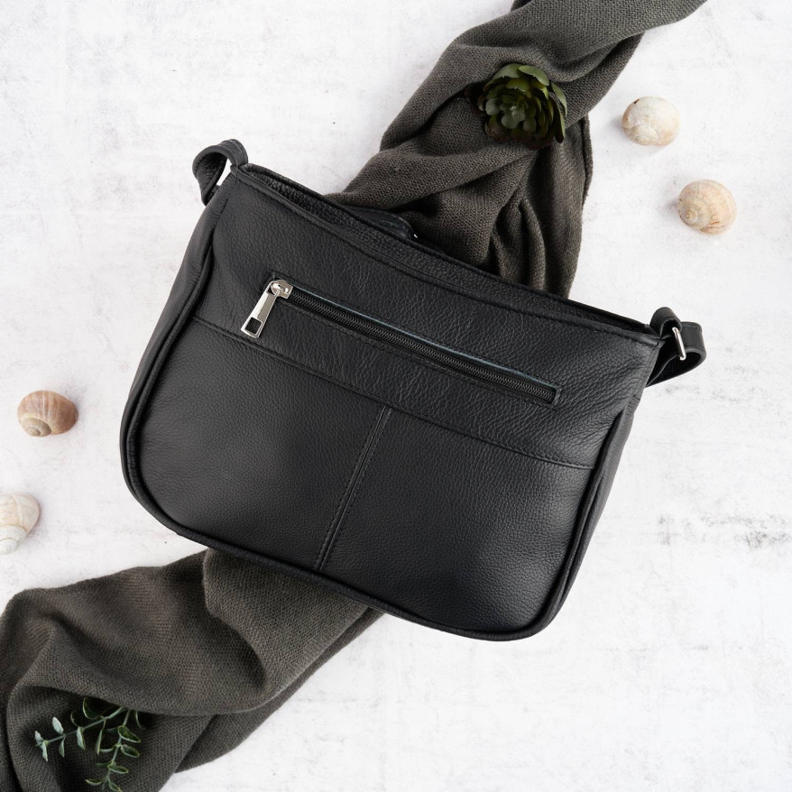 MAŁA SKÓRZANA TOREBKA DAMSKA PAOLO PERUZZI Z-54-BL