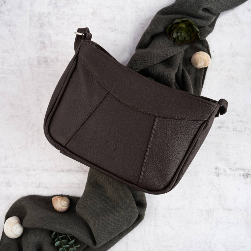 SKÓRZANA TOREBKA DAMSKA NA RAMIĘ PAOLO PERUZZI Z-54-BR