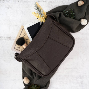 SKÓRZANA TOREBKA DAMSKA NA RAMIĘ PAOLO PERUZZI Z-54-BR