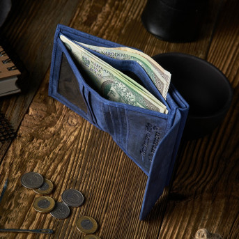 ZESTAW ZUP-70-DB SASZETKA DAMSKA T-36-DB I SKÓRZANY PORTFEL T-11-DB