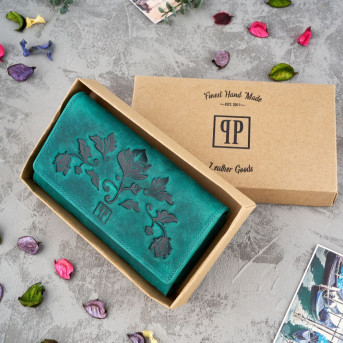 ZESTAW ZUP-56-GR SASZETKA SKÓRZANA T-36-GR PORTFEL T-05-GR