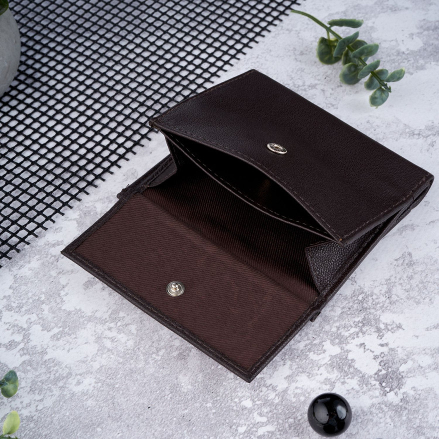 BRĄZOWY SKÓRZANY PORTFEL DAMSKI PAOLO PERUZZI IN-28-BR