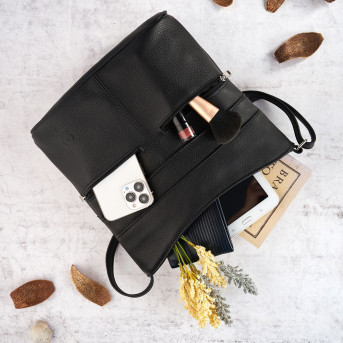 SKÓRZANA TOREBKA DAMSKA PAOLO PERUZZI Z-53-BL