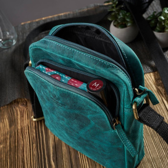 ZESTAW PREZENTOWY ZUP-74-GR LISTONOSZKA DAMSKA T-63 I PORTFEL SKÓRZANY T-33