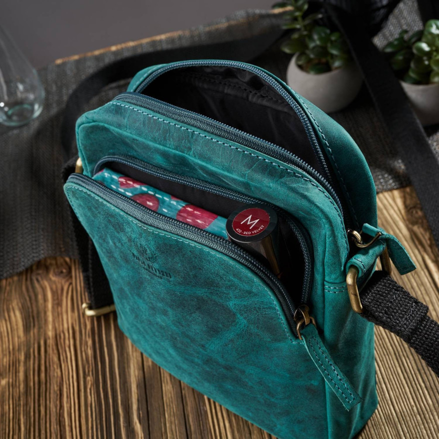 ZESTAW PREZENTOWY ZUP-74-GR LISTONOSZKA DAMSKA T-63 I PORTFEL SKÓRZANY T-33