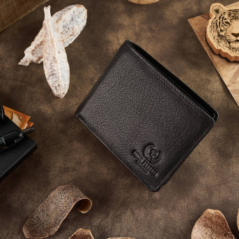 Zestaw prezentowy dla niego ZUP-76-BL SASZETKA MĘSKA NA RAMIĘ T-74 I SKÓRZANY PORTFEL MĘSKI T-79